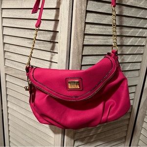 NWT Juicy Couture Crossbody Handbag Preppy Pink Purse Gold Hardware‎